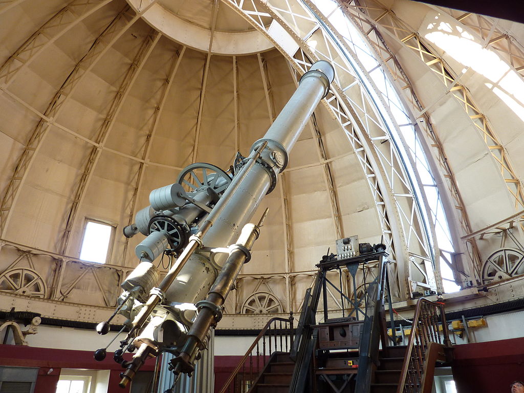 Télescope réfracteur de l'Observatoire astronomique de Strasbourg en France