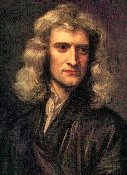 Portrait d'Isaac Newton par Godfrey Kneller.
