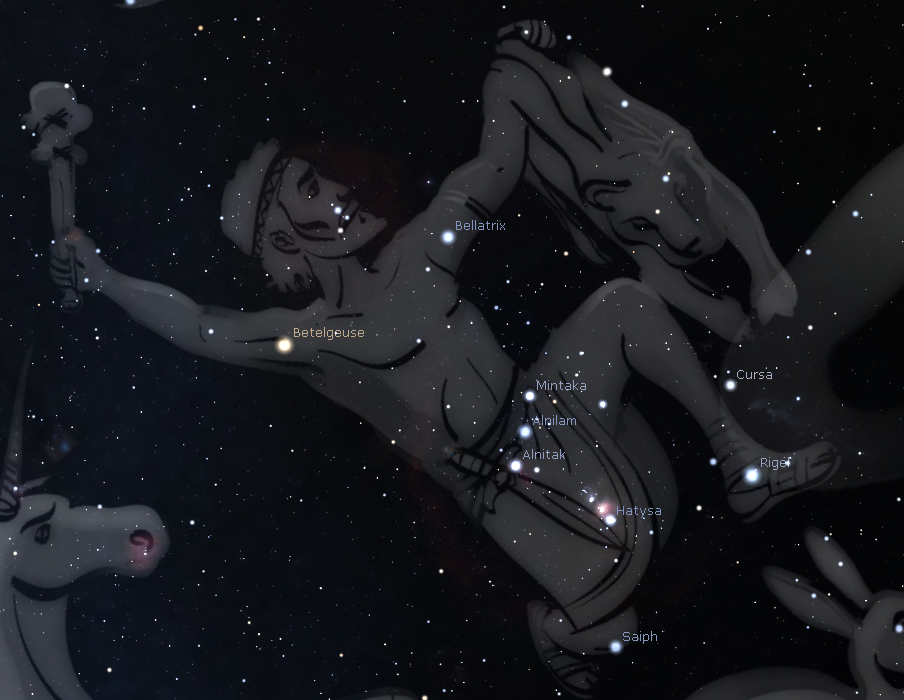 La constellation d'Orion