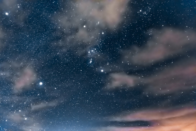 Constellation d'Orion en hiver